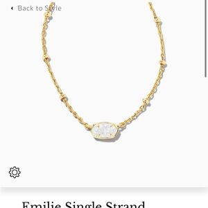 Kendra Scott Emilie Single Strand Necklace